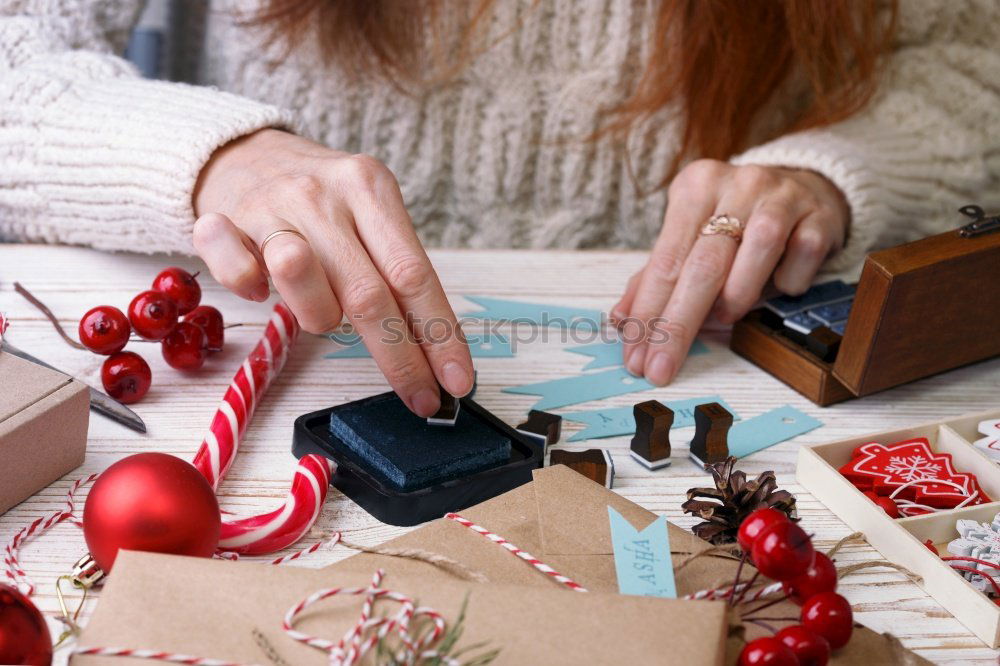 Similar – Young man holding a christmas gift