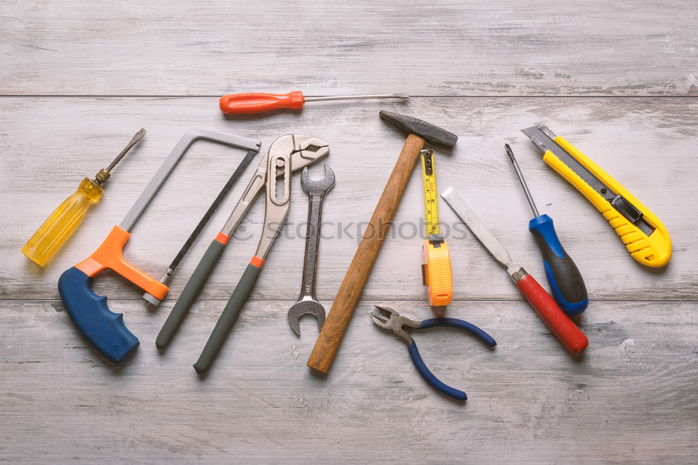 Similar – Old tool on a workbench