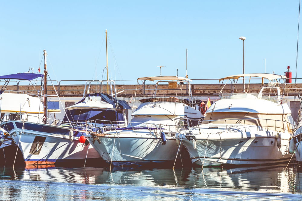 Similar – Image, Stock Photo Boats at the harbour, Brighton Marina, England