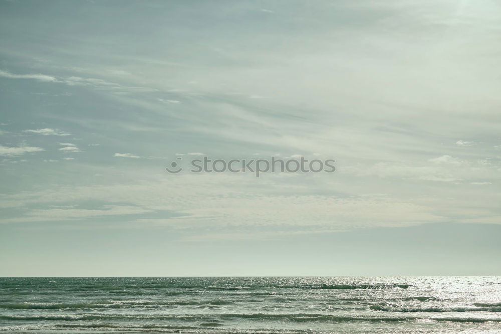 Image, Stock Photo evening at the beach