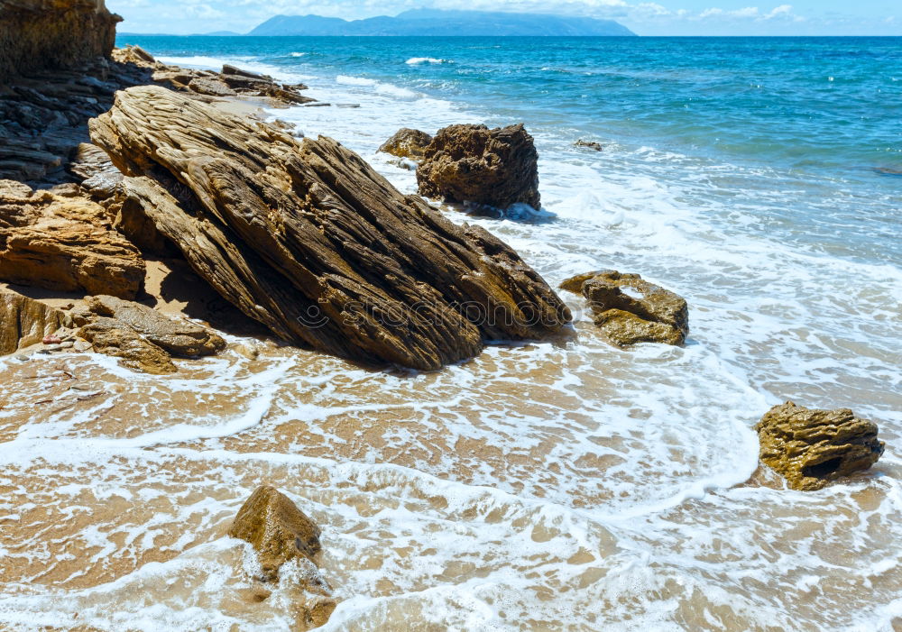 Similar – Image, Stock Photo Rock in the surf Waves