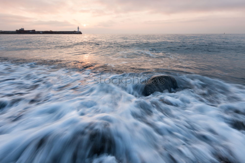 Similar – Cloudy fog over waving sea