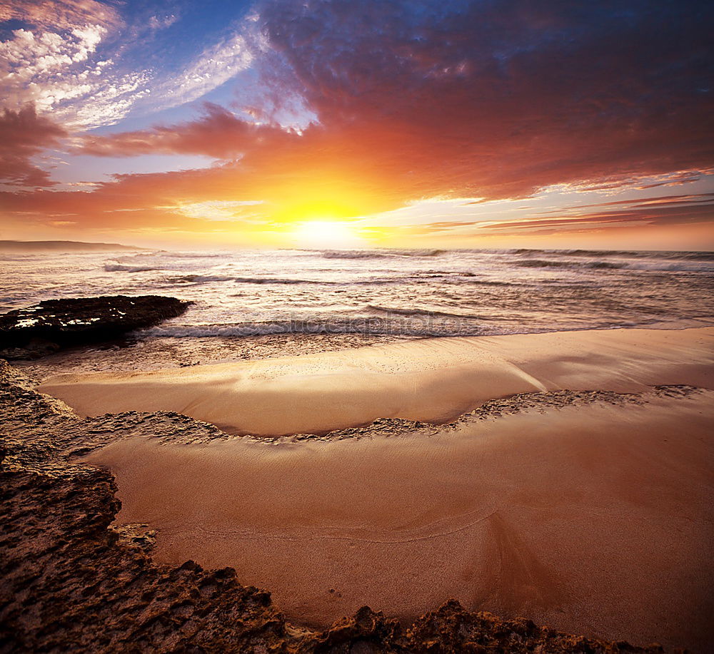 Similar – Sunset at the Baltic Sea coast