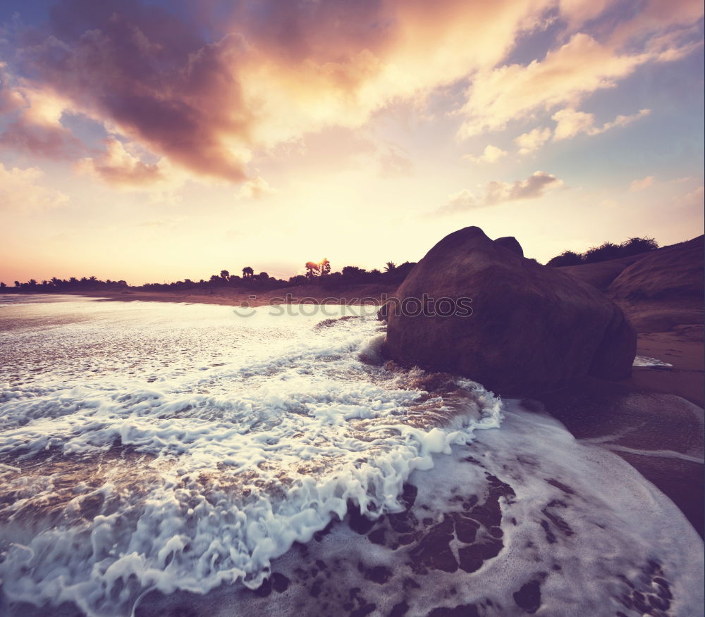 Similar – Evening at the beach in Cornwall