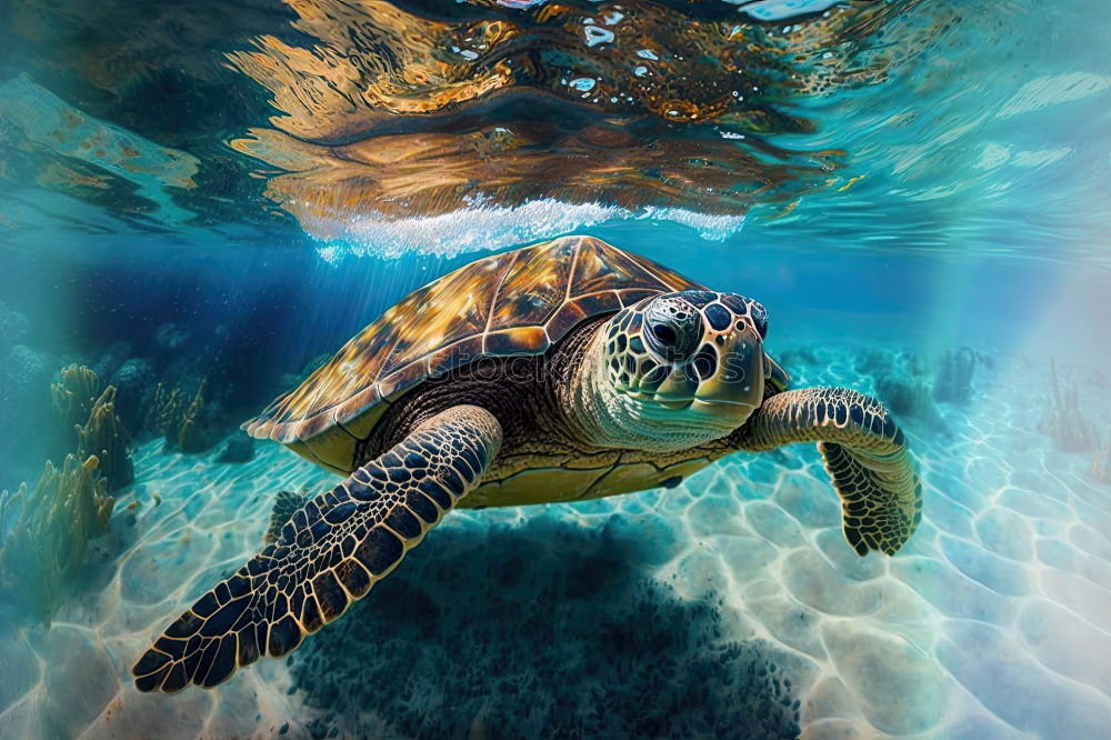 Similar – Image, Stock Photo Green turtle (Chelonia mydas)