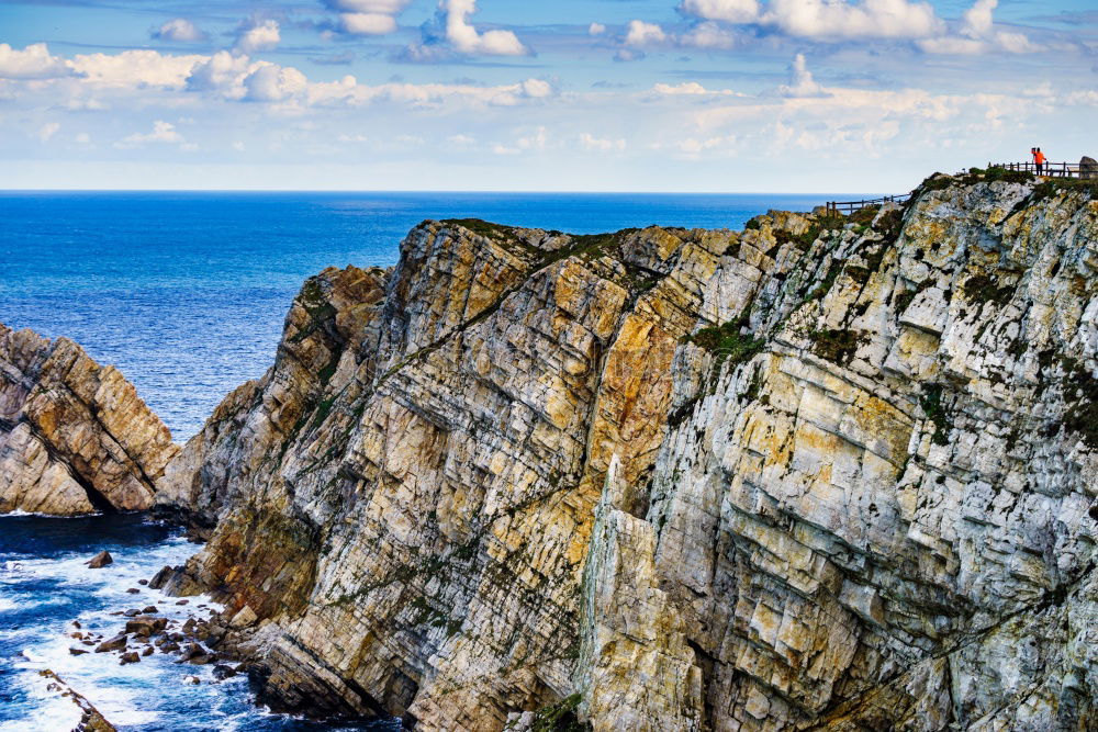 Similar – Lighthouse on cliff at Cabo São Vincente near Sagres in Portugal.