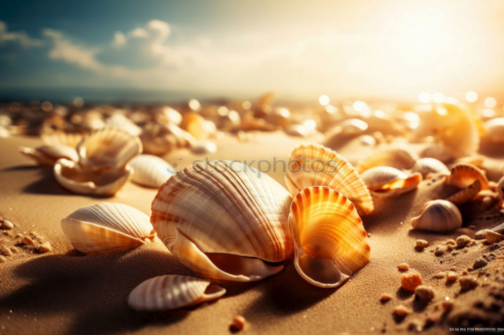 Similar – Image, Stock Photo Macro shot of shell at sand beach