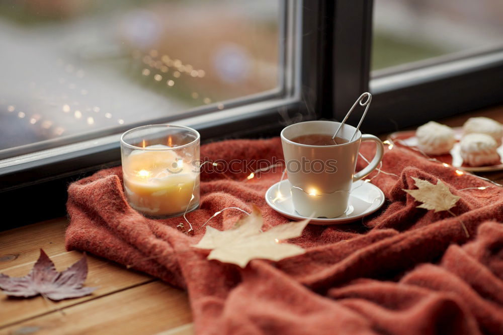 Similar – cozy winter or autumn morning at home