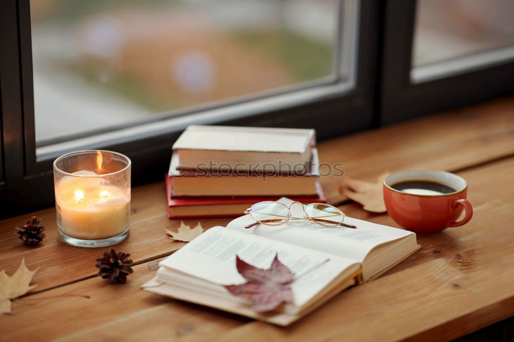 Similar – cozy autumn morning at home. Hot cocoa with marshmallows