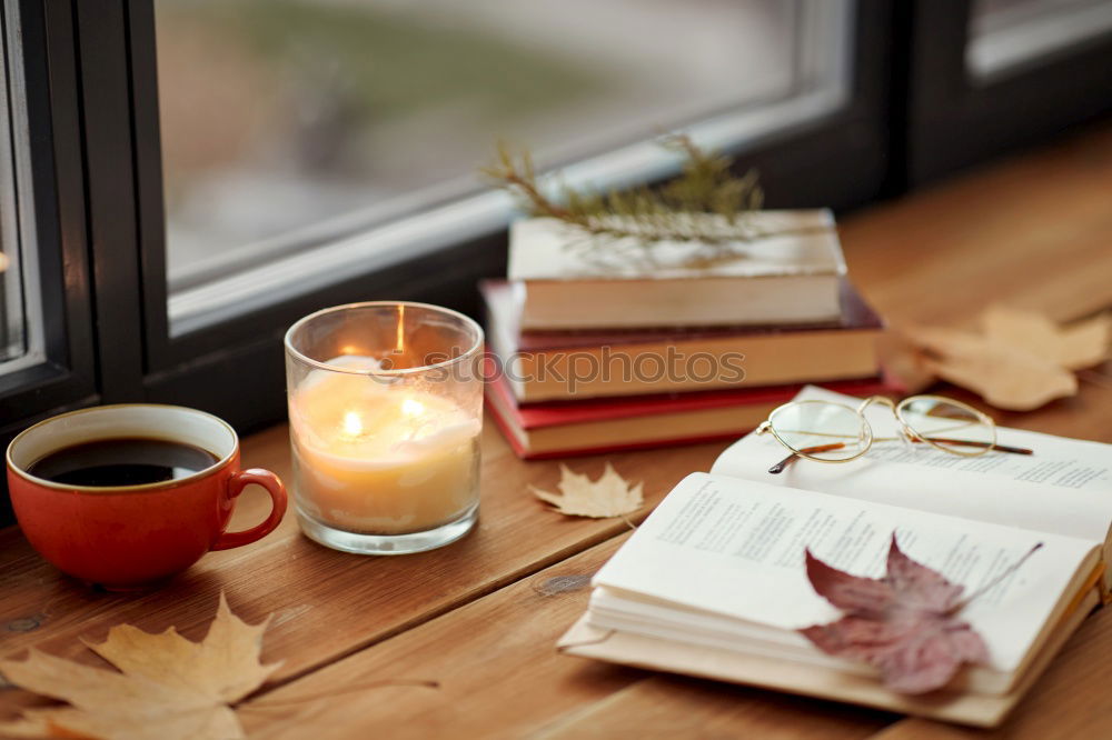 Similar – cozy autumn morning at home. Hot cocoa with marshmallows