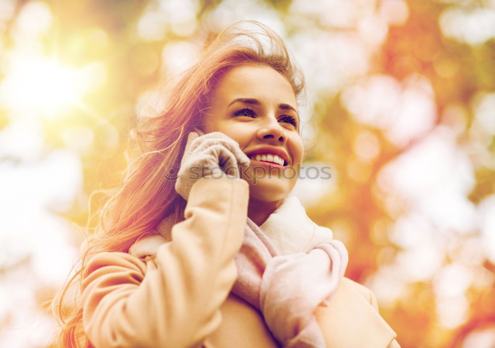 Similar – Image, Stock Photo Portrait of a Young woman using her mobile phone.