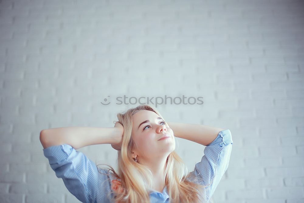 Similar – Image, Stock Photo Home Feminine Young woman