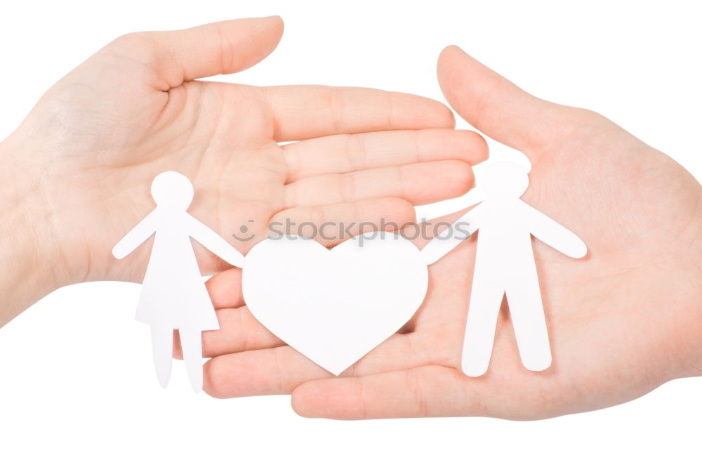 Similar – Family happiness | paper chain of a family with heart symbol