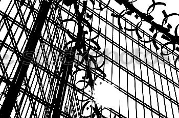 Similar – Image, Stock Photo barbed wire fence