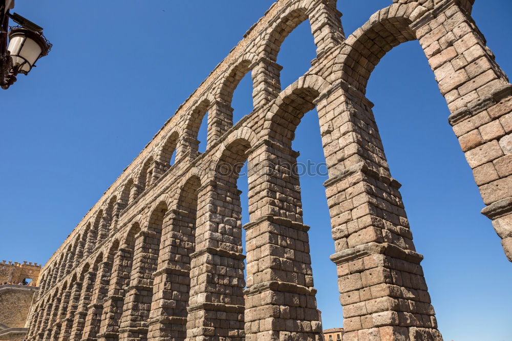 Similar – Image, Stock Photo The famous ancient aqueduct in Segovia, Spain