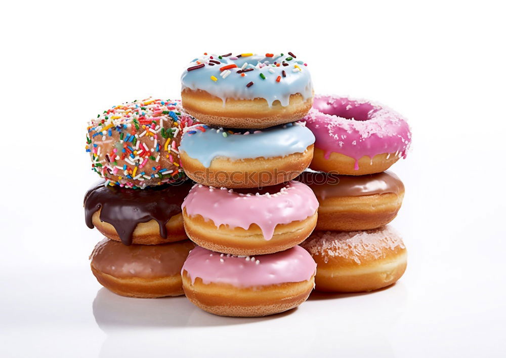 Similar – Image, Stock Photo Funny Colorful Donuts In Box