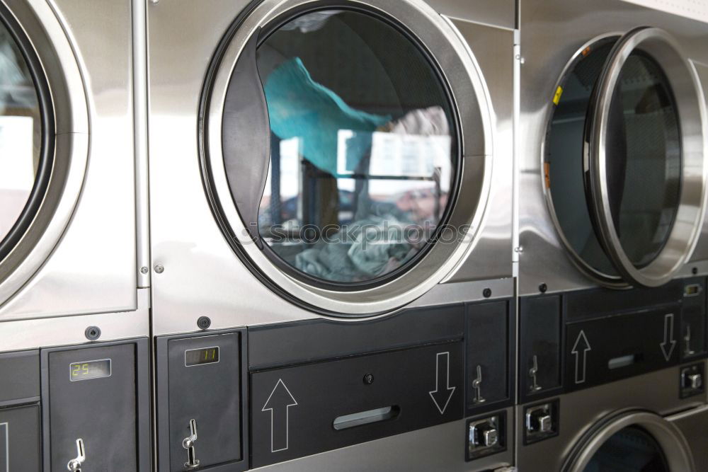 Similar – Image, Stock Photo Laundromat Girl Linearity