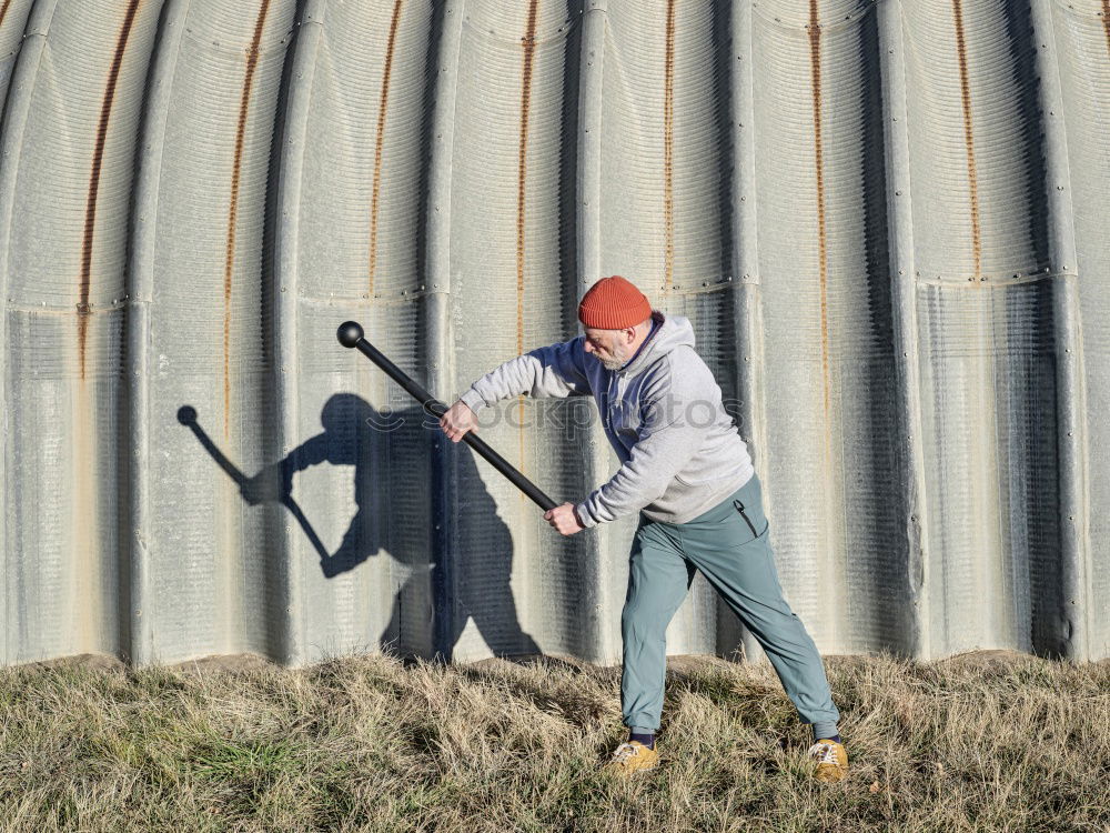 Similar – farm work Scythe Reap