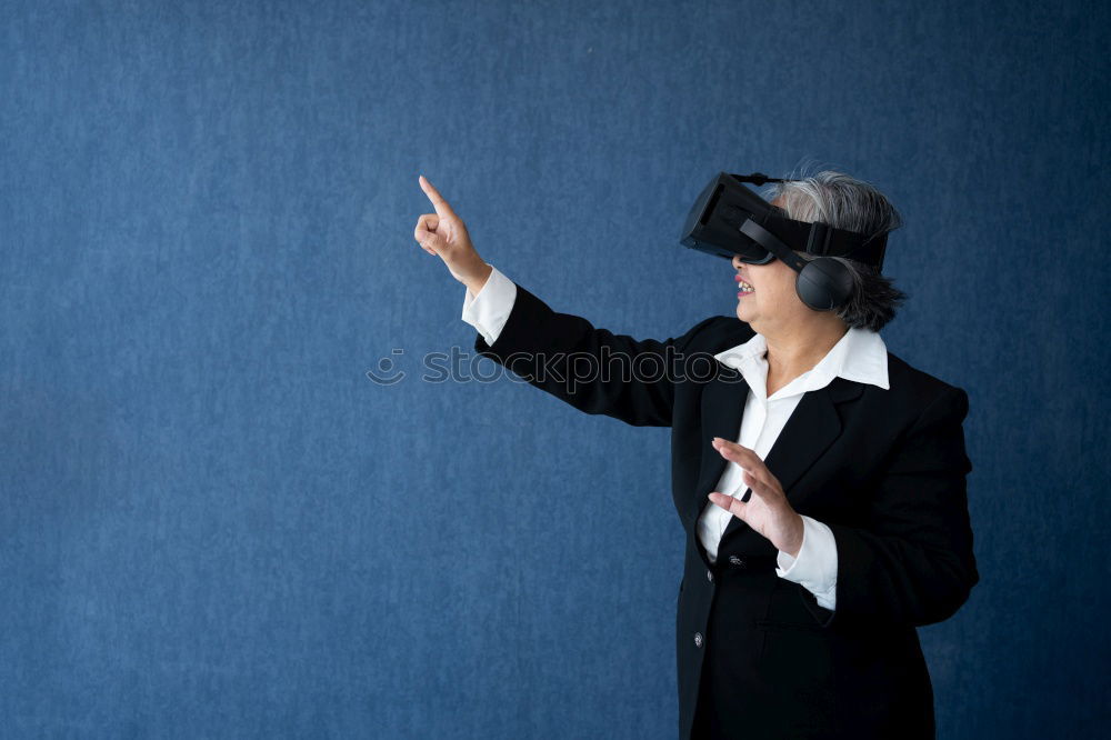 Similar – Smiling woman with ski helmet and ski goggles