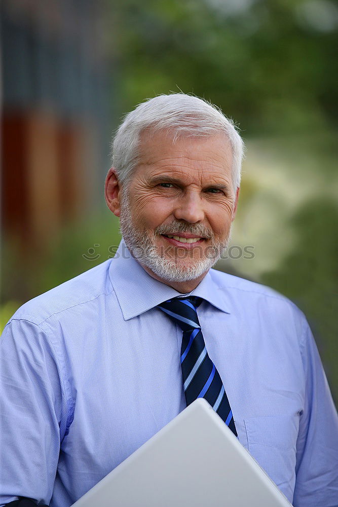 Similar – Senior businessman outside of modern office building.