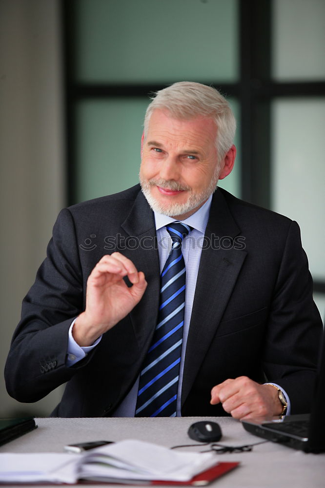 Similar – Senior businessman outside of modern office building.