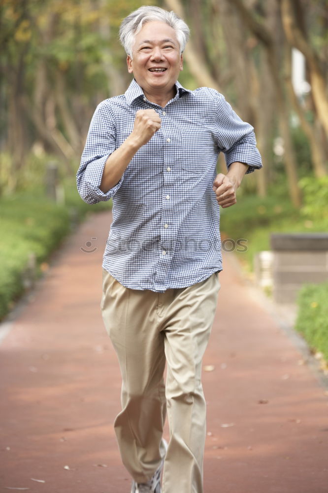 Similar – Image, Stock Photo Portrait of a senior man using a smart watch.