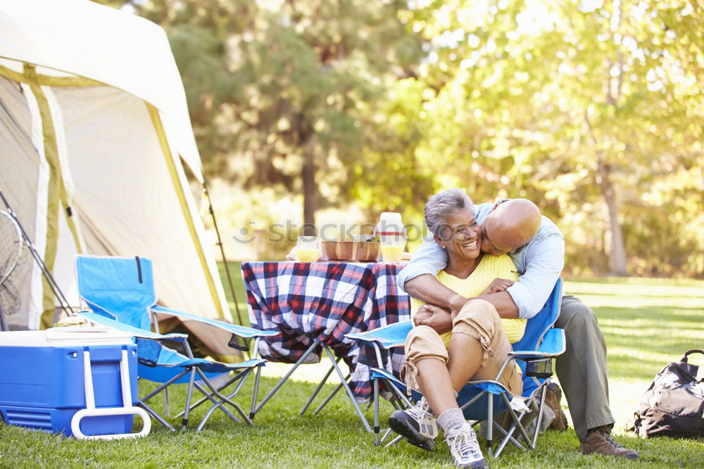 Similar – Image, Stock Photo Spending a vacation on camping