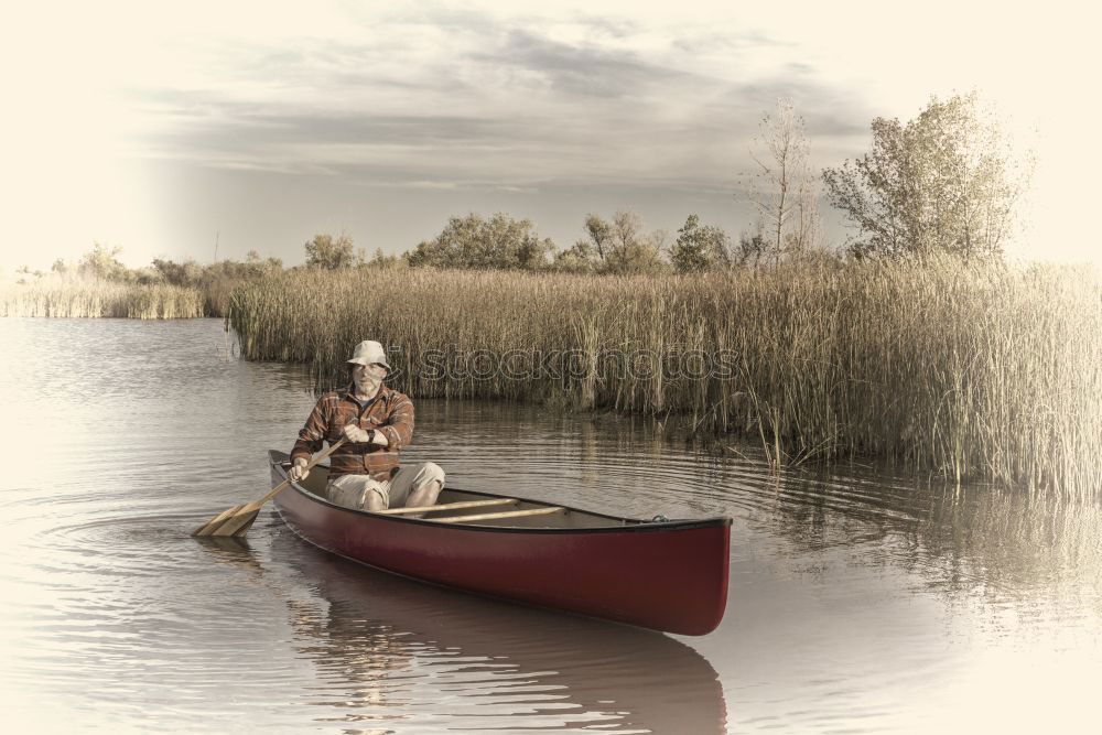 Similar – Image, Stock Photo in folding boat