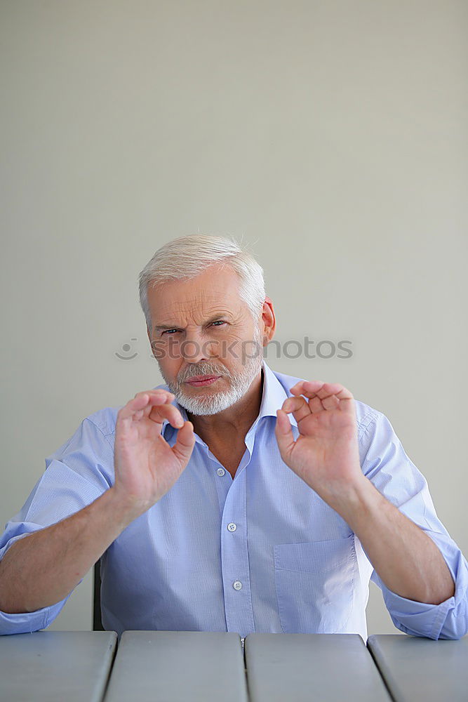 Similar – Image, Stock Photo thoughtful old man with white hair