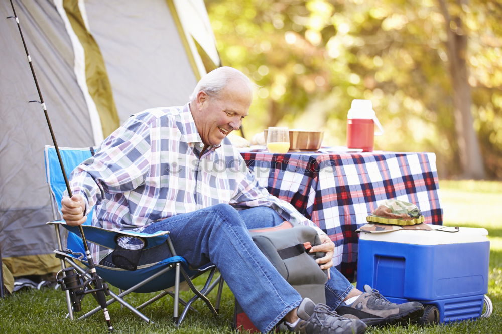 Similar – Image, Stock Photo Spending a vacation on camping