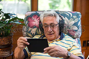 Similar – Senior citizen with smartphone