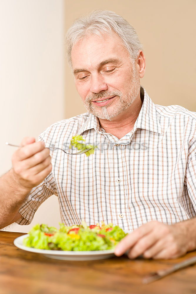 Similar – Image, Stock Photo Woman eating quinoa and vegetables in bowl