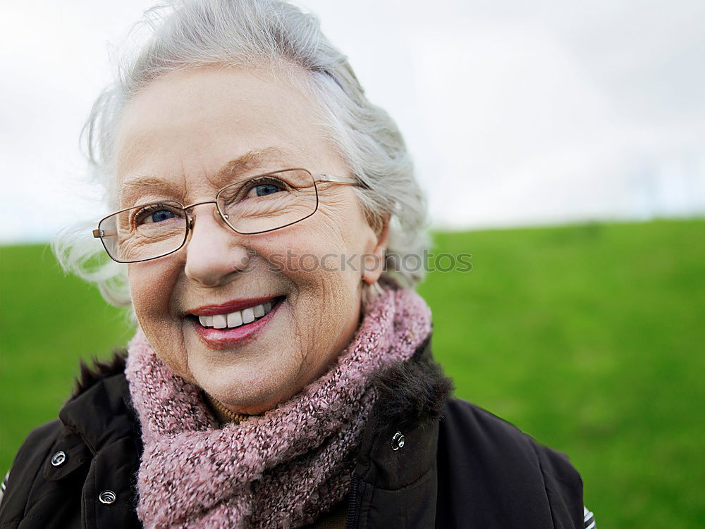 Similar – Senior citizen out and about in the countryside