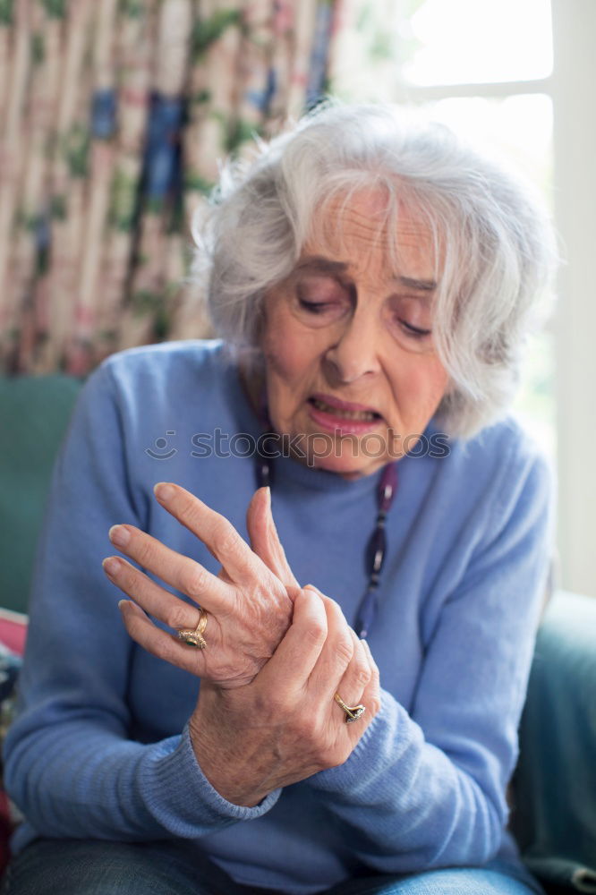 Similar – pensioner ponders Woman