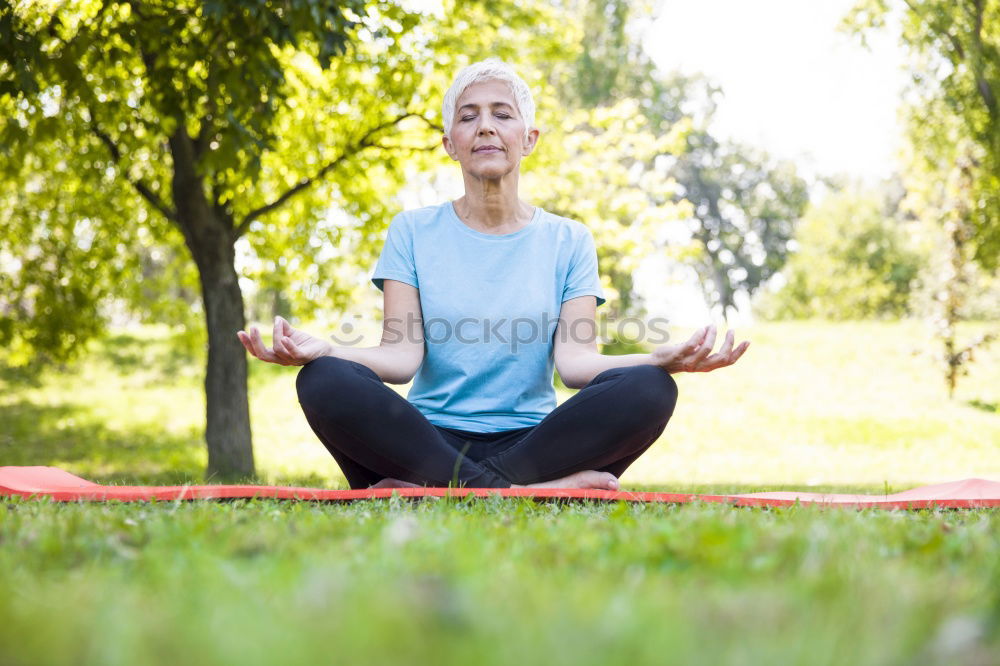 Similar – Woman Meditating And Practicing Yoga, Padmasana.