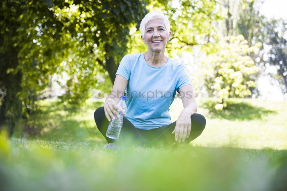 Similar – Image, Stock Photo Portrait of a senior man using a smart watch.