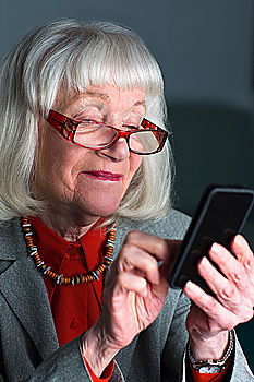 Similar – Senior citizen with smartphone