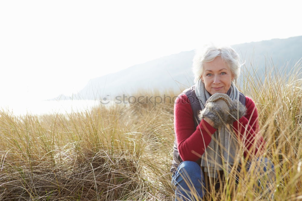 Similar – autumn. Young woman