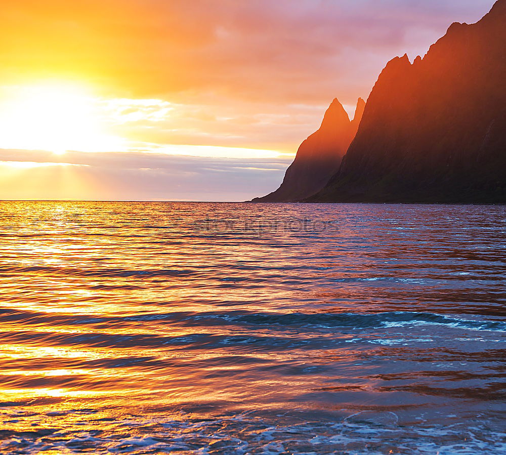 Similar – Sonnenuntergang auf Lipari