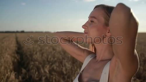 Similar – Foto Bild Mädchen im Kornfeld