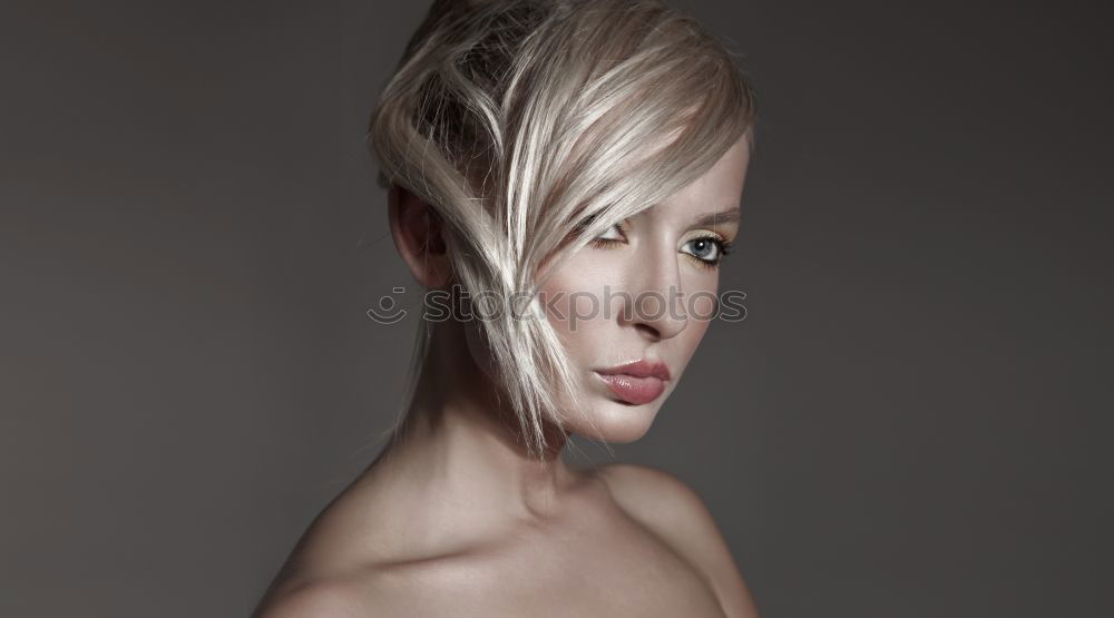 Similar – Image, Stock Photo without words Woman Blonde