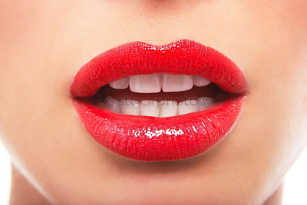 Similar – Foto Bild Glossy Red Lips Lippen