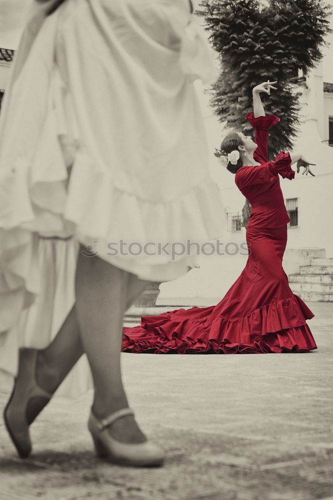 Similar – Dancing girl in a red dress