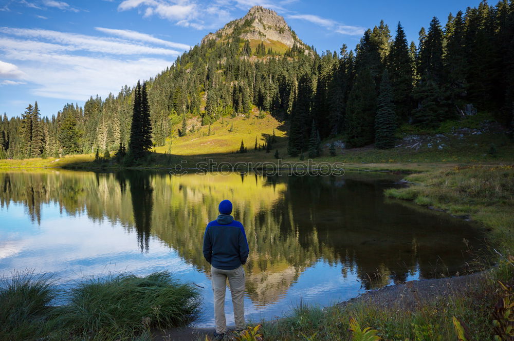 Similar – happy lovers on Holiday in the alps mountains