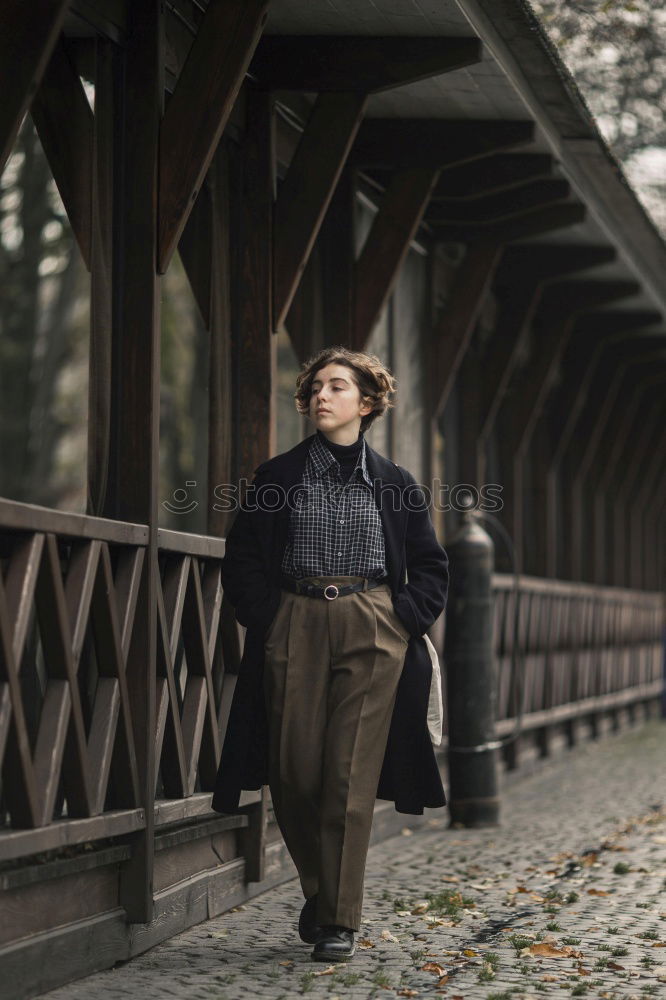 Similar – Young stylish man on station