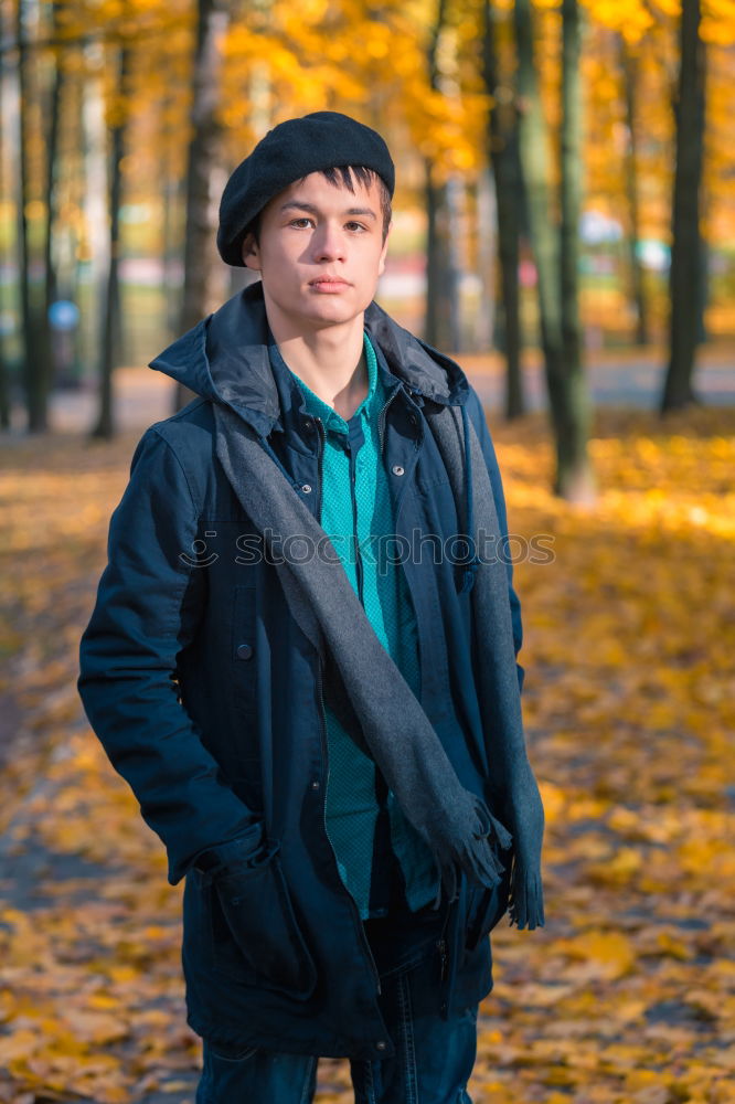 Similar – Image, Stock Photo Dennis in the forest at the golden hour