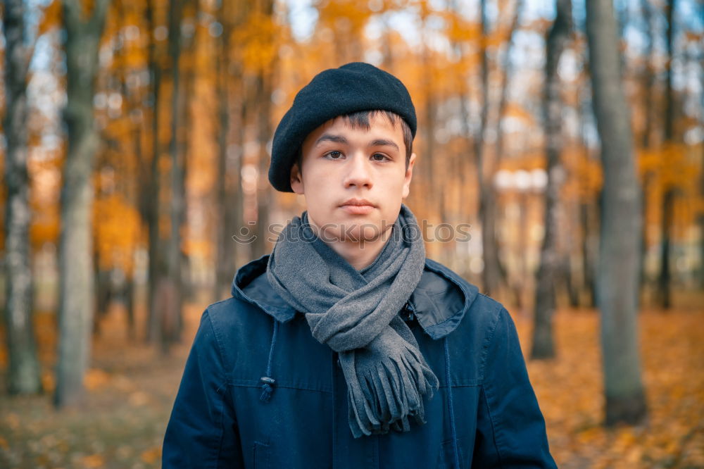 Similar – Image, Stock Photo young man in the woods