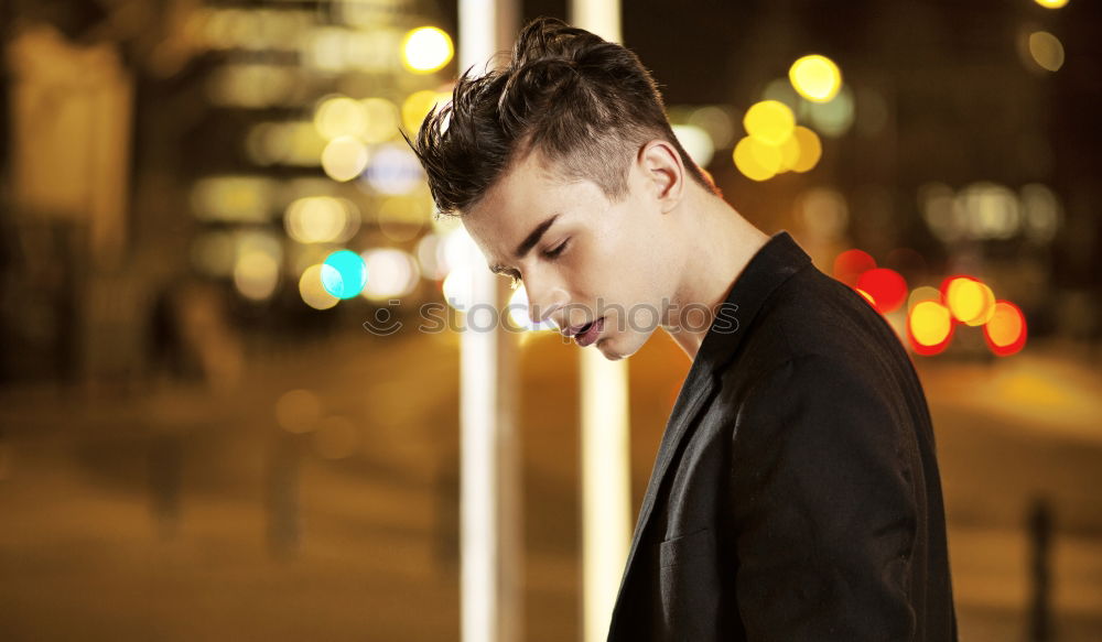 Similar – Image, Stock Photo Portrait Of A Thoughtful Sitting Teen