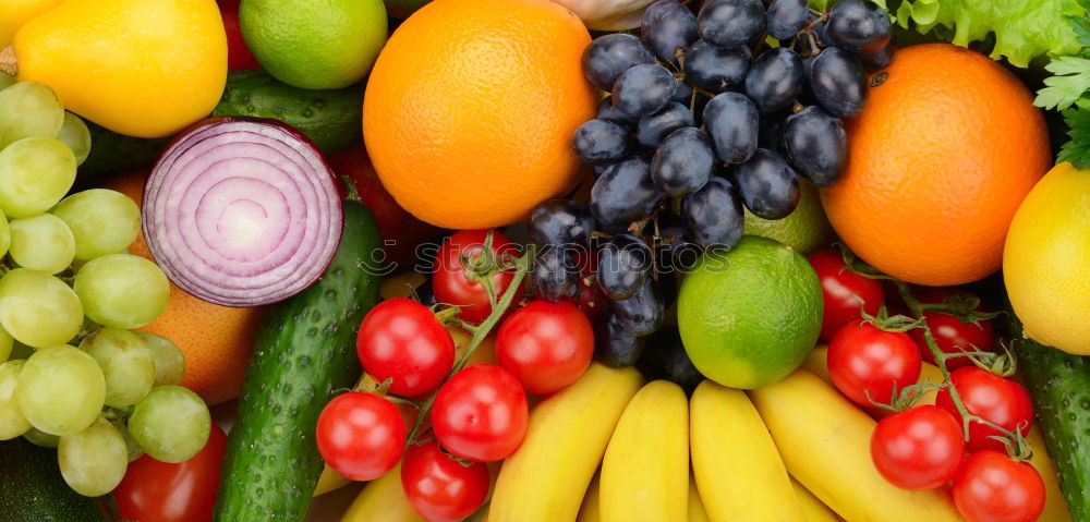 Similar – Image, Stock Photo Fruit and vegetables Food