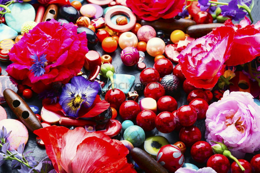 Similar – Image, Stock Photo Beads and peony bead